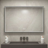 Features:
· COB light belt has a high density of light flux, less dazzling light and soft light, and emits a uniform distribution of light · Light emits from the frame, not from the mirror · 5mm copper-free silver mirror corrosion resistant · Hard wired or 3-pin plug optional · Anodized aluminium frame · Touch switch
Size: 1000 x 800 x 45 mm
Customize acceptable
Lighting:
· COB light belt, 336 chips per meter · CRI:80+ · Three Color temperatures available: White, warm white and yellow
Optional Functio