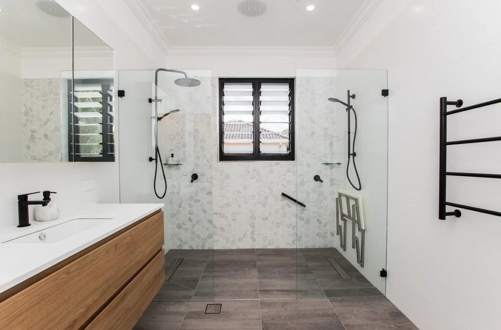 Accessible bathrooms and home modifications.