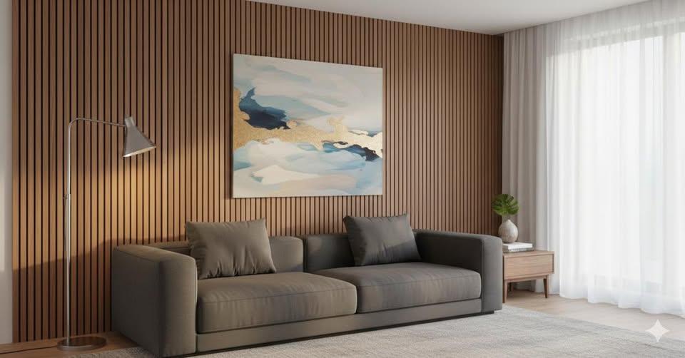 Acoustic Slat Wall Panel – Timber Look Decorative & Sound Absorbing Panel